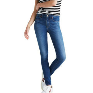 Madewell 9" Mid-Rise Skinny Jeans in Ardwick Wash Blue Size 27 NEW WITH TAGS